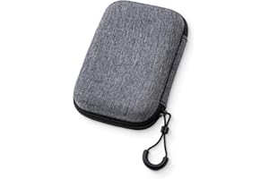 JEYORZY 1 pcs Étui pour Disque Dur externe - Coque Rigide Antichoc pour SSD Portable de 2,5 Pouces avec Pochette filetée pour câble et Accessoires, Coque Rigide de Sac Sacoche Protection Pochette Case