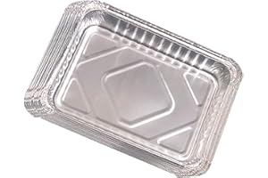 DONSIQIZZ 40 Pack 6415 Drip Pans Compatible for Weber Spirit Series, Genesis Series, Q Series Grills, Drip Pan Liners - Grill Grease Tray - BBQ Grease Pans - 8.5" x 6" Drip Tray Liners