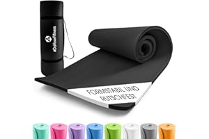 ‎#DOYOURFITNESS #DoYourFitness Fitnessmatte rutschfest | 183x61cm oder XXL 190x100cm | 0,8-2cm hoch | Gelenkschonende Gymnastikmatte | Yogamatte | Einsteiger und Fortgeschrittene | Indoor/Outdoor geeignet