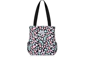HAWEE Mode Femme Sac à Bandoulière Grande Capacité Sac D'épaule Léger Sac Fourre-Tout avec Zip Loisir Sac à Provisions Imperméable Sac à Main pour Voyage Travail Ecole Vie Quotidienne Camping Plage