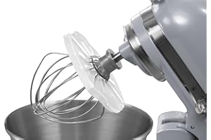 WHISK WIPER® PRO for Stand Mixers - Mix Without The Mess - The Ultimate Stand Mixer Accessory - Compatible with KitchenAid Tilt-Head Stand Mixers - 4.5qt, 5qt (Color: Clear)