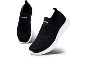 HKR Basket Femme Respirantes Chaussures de Running Marche Sport Travail Légères Sneakers 35-42EU