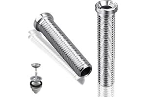 SWTYExt 2 Stück Hohlschraube Spüle 70mm Hohlschraube M12 Abflusssieb Waschbecken Ø 12mm für Ventilabläufe Zubehör für Küchenspülen Siebkorbventil Ablaufventil