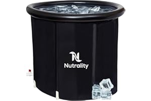 Nutrality Recovery Tub / 320L Portable Ice Bath for Cold Water Therapy Training/an Ice Bathtub for Athletes - Adult Spa for Ice Baths and Soaking - Outdoor Cold Plunge Tub