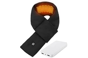 vapesoon Riscaldata Sciarpa Scaldacollo elettrico ricaricabile con 3 Livelli Temperatura Regolabile per donna uomo per ciclismo sci campeggio escursionismo caccia