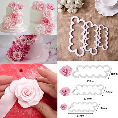 Silikon Formen Blumen 3D Muffin Form Cookie, dekorative DIY Paste Fondant Form Sugarcraft für Kuchen dekorieren Hochzeit