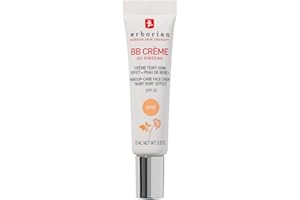 Erborian - BB Crema de Ginseng - Crema Perfeccionadora 5-en-1 - Cuidado con efecto "piel de bebé" 5-en-1 Cuidado facial con SPF 20 - Cosmético Coreano - Dorado 15 ml