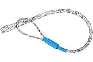IRSCorp Kit de chaussettes de traction de câble en acier galvanisé antidérapant pour câble de tirage de fil lassos - Corde en maille flexible - Bleu