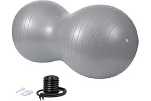 DumanAsen Exercise Ball with Pump, Peanut ball, fitness ball, Ball for Yoga, Pilates, Core Training and Physical Therapy