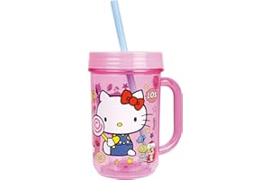 FUN HOUSE HELLO KITTY RETRO FOOD 005998 Kubek/Szklanka słomkowa 390 ml dla dzieci