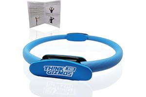 Think Gizmos XN017 - Double Handled Pilates Ring Magic Fitness Circle - Resistance Exercise Equipment - Ideal for Yoga, Physical Therapy & Toning Muscles