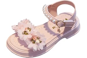 DaPongZhi Sandali Bambina Sandalo Punta ApertaScarpe Estate con Fiori Ragazze,scarpe piatte per bambini,sandali estivi sportivi,Confortevoli, Leggeri, Flessibili e Traspiranti