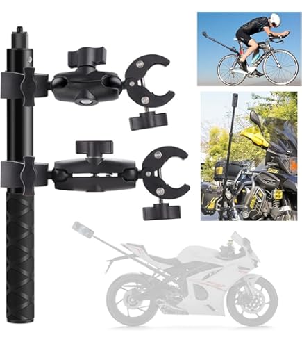 EBTOOLS Supporto Per Manubrio Bici/Moto - Attacco Regolabile Per Action Cam, Telecamere E Dashcam - Foto 8