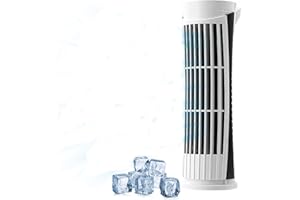 JOPWUE Ventilateur Colonne,Ventilateur Horizontal,Ventilateur Bureau Sans Pales,3 Vitesses Réglage,Ventilateur Silencieux,Refroidissement Rapide,Ventilateur Tour,Idéal pour Bureau,Salon,Chambre (Blanc-B)