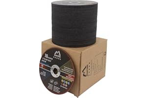 Merryland Dischi da Taglio 76 Ferro Metallo Acciaio INOX per Smerigliatrice Angolare, 76 X 1,0 mm Disco Flessibili 50 Pezzi, Esperto-line E13011022-50