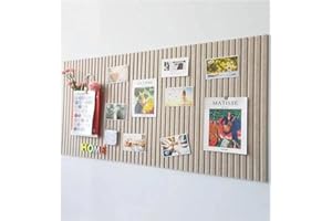 Rokeblau Tablero de Anuncios Grande 120 x 80 cm, Fieltro Decorativo Plegable 0,9 cm Grosor, Con Cinta Autoadhesiva, Para Escuela, Hogar, Cocina