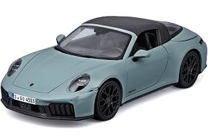 Maisto - Porsche 911 Targa 4 GTS Hybrid 2025, skala 1:18, model Diecast z 4 otworami, oficjalna licencja Porsche, losowy asortyment, zalecany wiek 3+ lata