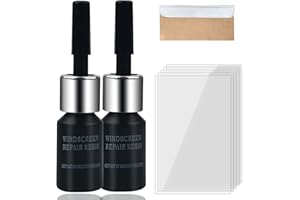 ZADSOOPB Windshield Repair Kit for Car,2 Bottles Nano Glass Crack Repair Resin,DIY Auto Windshield Chip and Crack Repair Tools with Scraper and Blades,Prevent Spreading,Fix Bullseye,Star Cracks,Small Chips