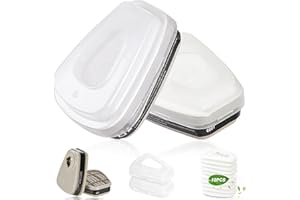 VVUVNEM 6001 Filter Cartridges for Respirator, Respirator Cartridges & Filters - Against Dust/Organic Vapors/Chemical, Respirator Filters for 6200, 6502, 7502, 6800 Series