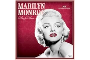 Marilyn Monroe Official 2026 12 X 24 Inch (Hanging) Monthly Square Wall Calendar Foil Stamped Cover Plastic-Free