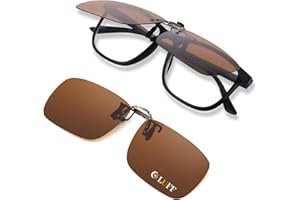 LUFF Polarisierte Clip auf Sonnenbrille für verschreibungspflichtige Brillen-gute Clip-Stil Sonnenbrille für Myopie Brille im Freien/Fahren/Angeln