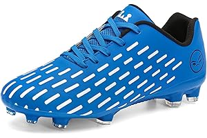 GWMDKI Mens Football Boots Cleats FG/AG Professional Spikes Soccer Shoes Teens Competition Training Sneakers