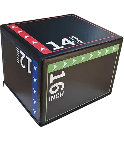 Boîte De Saut Pliométrique KibcsLic - 30x35x40 Cm, En PVC, Stable, Pour Entraînement Fitness, Agilité, Sauts, Coordination