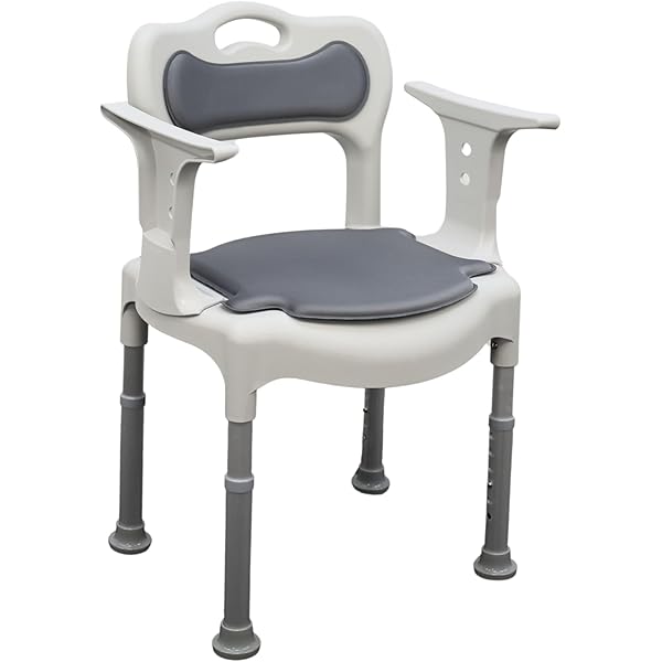 Adult Bedside Commode Chair – Detachable Armrests, PU Leather Seat, Odorless Bucket, For Seniors & Mobility Aid
