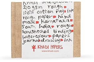 KHADI PAPERS KHADI HARDBACK BOOK 13 x 16 cm White Rough