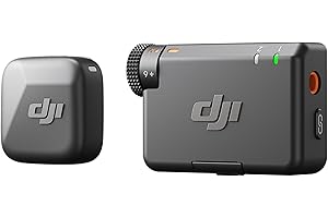 DJI Mic Mini (1 TX + 1 RX), Ultra-léger, Audio de Haute qualité, Annulation du Bruit, Limite Automatique, Microphone sans Fil pour caméra/iPhone/Android, vlog, Streaming, Transmission à 400 m