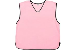 Sterling Sports 6 X Training Bibs Sports Mesh Football Bibs Adult (Pack of 6) - Quick Dry Sport Bibs For Rugby, Basketball, Cricket & Football