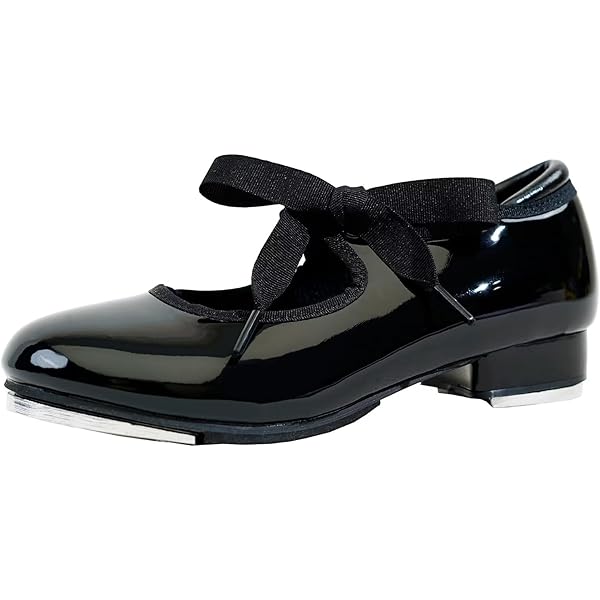 Childrens Chloe And Maud Tap Shoes, Black/White – BLOCH Dance - View #8
