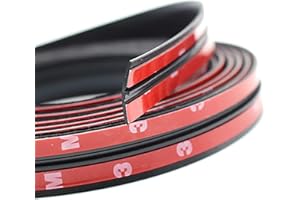 USTNIR Burlete universal autoadhesivo para puertas y ventanas de coches. Aísla del ruido y protege el motor Tira de sellado de goma