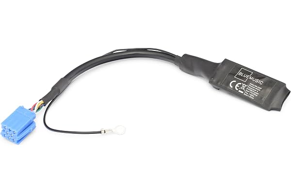 BlueMusic Interface Audio Bluetooth Compatible avec 8 Broches Chorus 2 Concert Symphony Navigation Plus 1/2, RNS-D - - VW MCD MFD Gamma-5 - - Skoda Symphony CD/Cassette, SatCompass - - Seat Alana