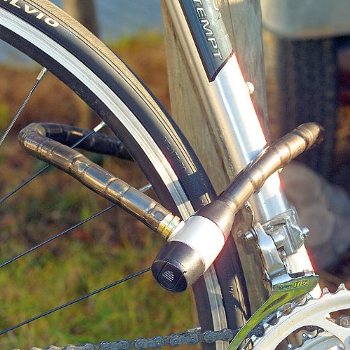 PEARL Stahl-Fahrradschloss mit spezialgehärtete 15mm Stahlhülsen, 80cm - 2