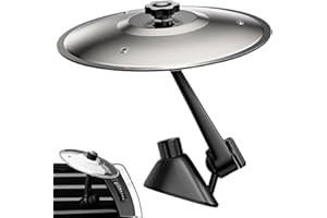 Axingqiwu Platillo Bateria para Coche, Car Cymbal Drum Air Vent, Presa d'aria per Piatti per Auto, Mini Car Crash Cymbal