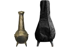 harupink 1.22m Housse de Protection pour brasero,Chauffe ​Terrasse Housse Extérieur ​Housses Imperméable Résistant Jardin Radiateur Pluie Soleil UV Protection，Noir (1PCS)