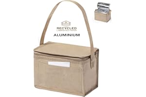 FLOCORO Nature Line kleine Kühltasche für unterwegs mit Fassungsvermögen für 6 Dosen. Für Reisen, Picknick im Freien Kühltasche Picknicktasche Lunch Faltbare Picknicktasche Kühltasche Kühltasche Camping