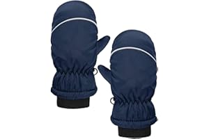 YULONGESS Winter Skihandschuhe Kinder Wasserdichte Thermohandschuhe Jungen Mädchen für 3-6 Jahre Winddichte Fausthandschuhe Verdickt Winterhandschuhe Handschuhe für Skifahren Spielen Outdoor-Aktivitäten