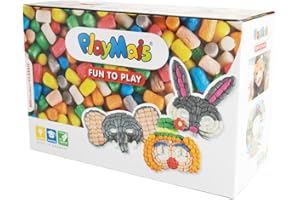 PlayMais Fun TO Play Masks Juguete de construcción para niños y niñas 3 años+ | Kit de Manualidades I 500 Piezas de Colores, Instrucciones y 6 máscaras de cartón | estimula Creatividad y motricidad