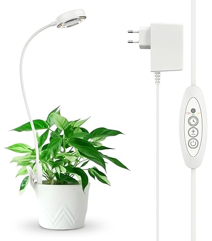 Lampe De Croissance LED Sur Pied Réglable - Spectre Complet 126 LED, Minuterie, 10 Niveaux - Pour Plantes D'intérieur