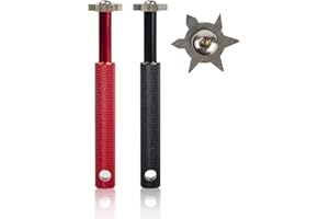 HIFROM Rillenschärfer mit 6 Köpfen – Golfschläger-Rillenschärfer, Werkzeug und Reiniger für alle Eisen, Pitching-Sandhollen, Lücken und Anflugkeile und Mehrzweckschläger