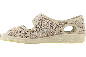 CALZATURIFICIO EMANUELA EMANUELA 667 Beige Cecile Scarpa Sandalo Donna Doppio Strappo Lavabili in Lavatrice A 30 Gradi