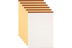 M&G 7x10 Note Pads, 6 Pack B5 Legal Pads 70 Sheets Notepads Writing Pad College Ruled Lined Memo Paper Tablet for Work Writing Note Taking