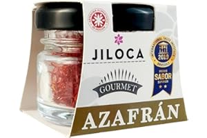 JILOCA AZAFRANES Azafrán en Hebras Español Selecto Pack 2 ud x 1gr (Cat. I - ISO 3236). Sabor en Estado Puro. Especias para cocinar. Azafrán Bote de Cristal