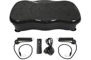 THINFAR Plateforme Vibrante Oscillante pour Perte de Poids équipement Vibration Debout Corps Machine Maison avec Bluetooth Musique, 200W, 53x32,5x12 cm, exercice à la maison, réduction de la graisse et de la forme