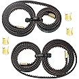 FYSETC 3D Printer Parts Ender 3 V2 Belt X+Y Axis 2GT Open Timing Belt Width 6mm X Axis 805mm/31.69 inch + Y Axis 740mm/29.13 inch Non-Slip Version Strap with Pressed Copper Buckles