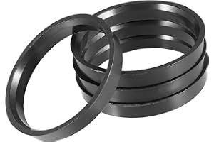 A ABSOPRO Anelli Centratori Universali per Cerchi Auto 70.1mm a 65.1mm in Plastica Nera (Set di 4)