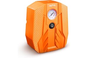 myTVS Car Tyre Inflator 100 Psi, 12V DC Air Pump for Car tyre Portable Tyre Inflator for Cars Inflator with LED Torch Compatible with All car 1+1 Years Warranty (TI-15)