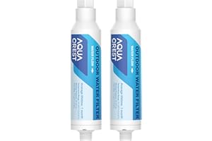 AQUA CREST Filtro de agua para lavado de coche, para limpieza de patios y ventanas, reduce eficazmente los puntos de agua dura. Paquete de 2